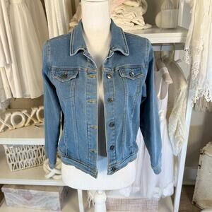 Zunie Girl size XL 14-16 girls stretch denim jean jacket, Classic Americana 3788